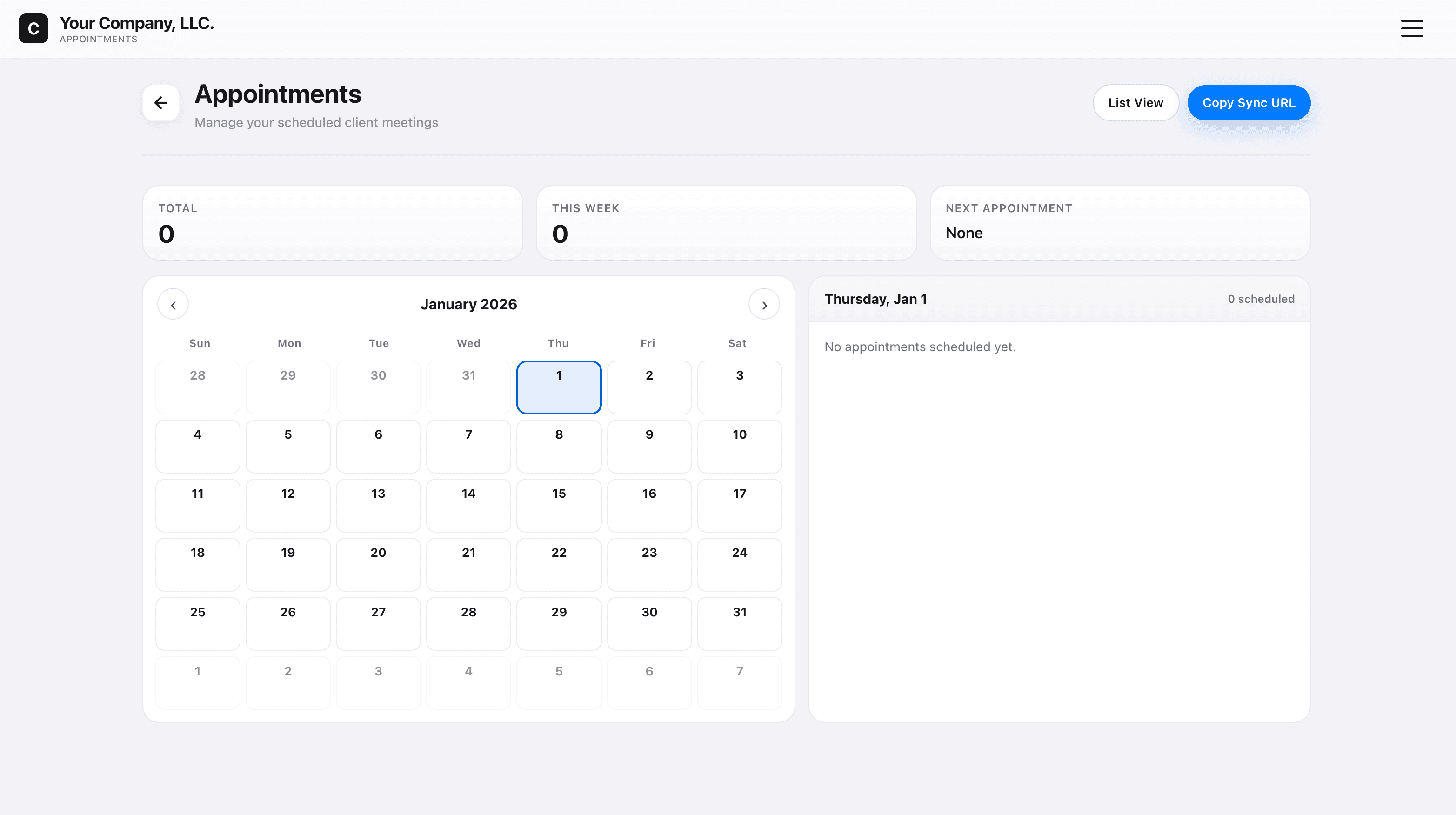 Integrated Scheduling Demo
